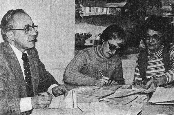 Alex Nole, Mary Hunt, and Margie Smith, 1980