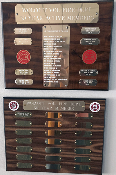 Fire Department plaques