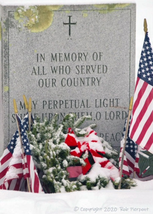 Veteran's Memorial stone